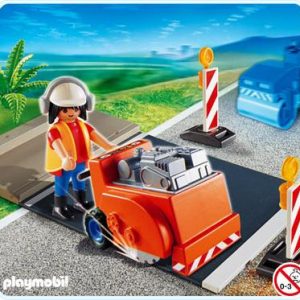 Playmobil Ouvrier avec scie à bitume 4044