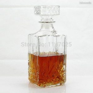 1767 – Bouteille en verre de luxe pour whisky, Carafe pour alcool neuve