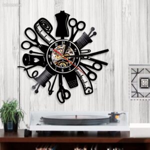 2543 –  Horloge murale 3D couture, Machine à coudre neuve