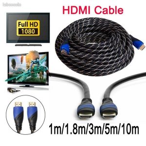 2045 – Câble HDMI haute vitesse 1.4 AV HD 3D pour HDTV 1080P neuf