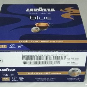 9999G boite neuve de 100 capsules lavazza blue cafe crema lungo