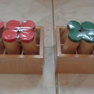 2500 – Ensemble de boîte à cylindre en bois Montessori neuf