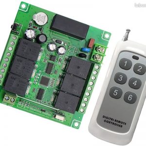 1441 – Interrupteur Module Relais sans Fil 220v 6 Canaux avec Télécommande neuf