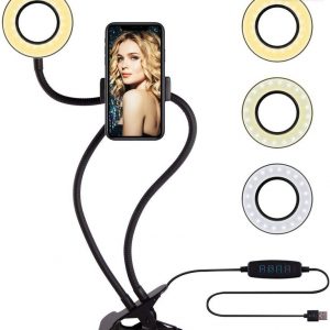 4613 – Led Selfie Ring Light avec support de téléphone neuf