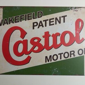 9051 – Plaque déco Castrol motor oil