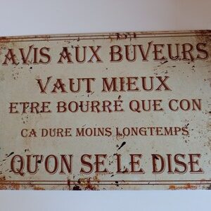 9056 – Plaque métal humoristique