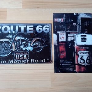 9045 – Plaques métal Route 66 USA