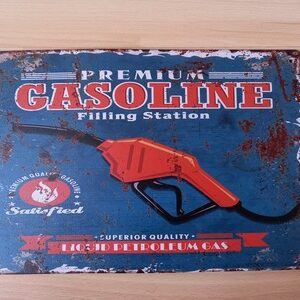 9023 – Plaque Premium Gasoline