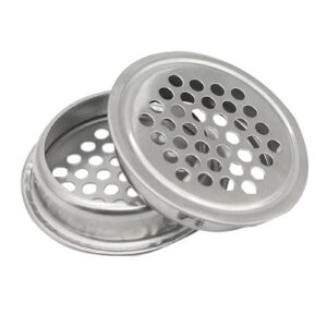 6080 –  Grille de Ventilation  Acier Inoxydable  53 mm neuve