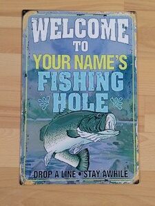 9099 Plaque Fishing hole