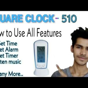 6028 – Horloge réveil avec thermomètre et affichage des températures neuve