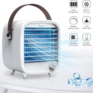 6251 – Ventilateur de climatiseur portable, petit ventilateur de refroidissement d’air USB neuf