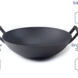 6550–  Wok en Fonte Professionnel 32 cm neuf