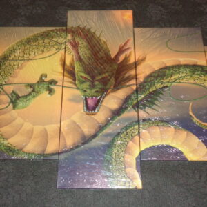 6481 – tableau 5 pièces dragon shenron 150 x 80 cm neuf