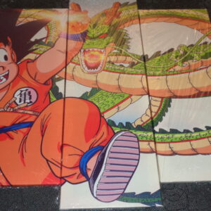 6488 – tableau 5 pièces dragon ball Z 110 x 60 cm neuf