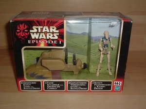 0038 –Figurine Star Wars Tank Eclaireur avec droïde de combat neuve
