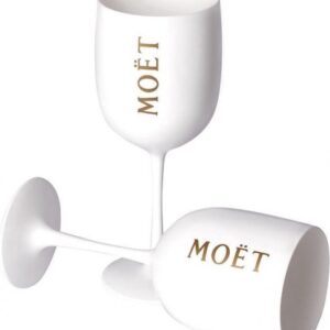 6604 –Verre à Champagne Moët & Chandon – Blanc neuf