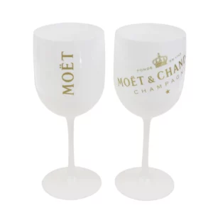 6604 –Verre à Champagne Moët & Chandon – Blanc neuf