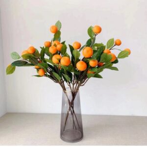 9174 – Bouquet artificiel 4 branches madarine