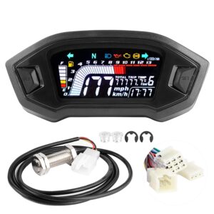 6725 – Compteur de Vitesse de Moto tachymètre LCD neuf