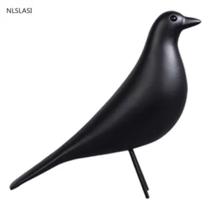 6774 – Statue oiseau noir neuve