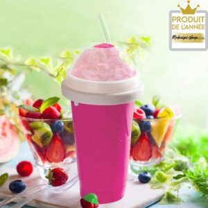 6749 – Tasse À Smoothie Magique Glacé, Tasse de Granité rose neuve