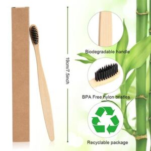 6990 – Brosse à dents en bambou naturel neuve