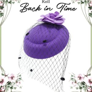 7008 – Chapeau Bibi Fleur violet neuf