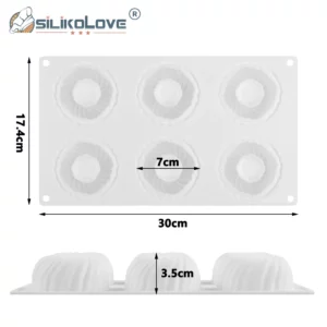 7118 – Moules à gâteaux en Silicone tissage de fil, en forme de boule neuf