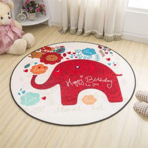 6999 – tapis rond de dessin animé happy birthday 60 cm neuf