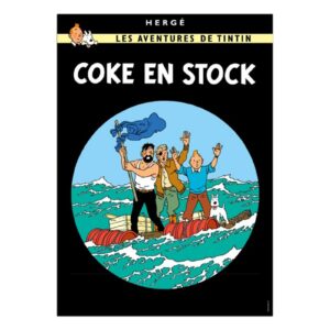0001 – Poster Tintin Coke en stock neuf