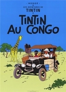 0001 – Poster Tintin au Congo neuf