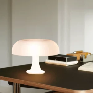 8169 – Lampe champignon blanche à intensité variable avec chargement USB neuve