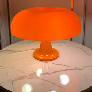 8168 – Lampe champignon orange neuve