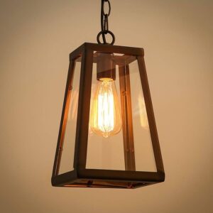 8361 – Lampe Suspendue Noire rétro neuve