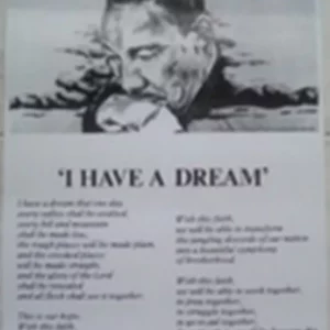 AFFICHE n° 032 – Poster  I Have a Dream Martin Luther King neuf
