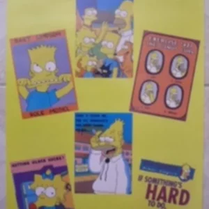 AFFICHE n° 036 – Poster Simpsons collection Simpson neuf