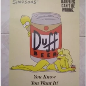 AFFICHE n° 041 – Poster Simpsons Duff beer Simpson neuf