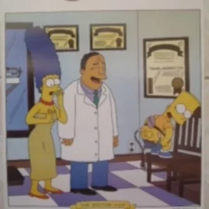 AFFICHE n° 053 –Poster Simpsons docteur Simpson neuf