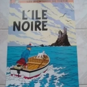 AFFICHE n° 004 – Poster L’Ile Noire Tintin neuf