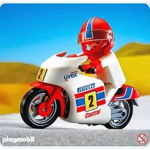 Playmobil 3303 Pilote moto de course neuf