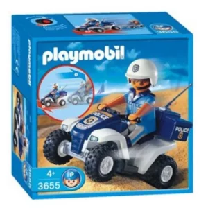 Playmobil 3655 policier quad (boîte abîmée) neuf