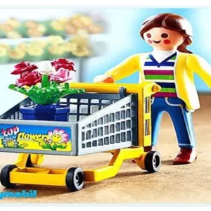 Playmobil 4638 Cliente caddie fleurs neuf