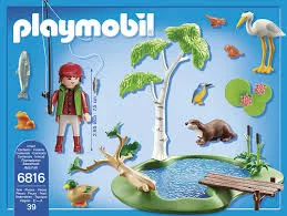 Playmobil 6816 Ilot avec pêcheur et animaux neuf