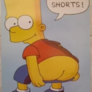 AFFICHE n° 043 – Poster Simpsons Eat my shorts Simpson neuf