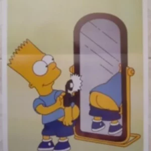 AFFICHE n° 054 – Poster Simpsons Miroir Simpson neuf