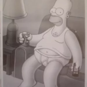 AFFICHE n° 056 – Poster Simpsons Fauteuil Simpson neuf