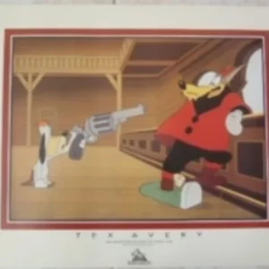 AFFICHE n° 068 – Poster Tex Avery Droopy cow boy neuf