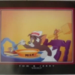 AFFICHE n° 075 – Poster Tom & Jerry milk neuf
