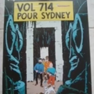 AFFICHE n° 021 – Poster Vol 714 pour Sydney Tintin neuf